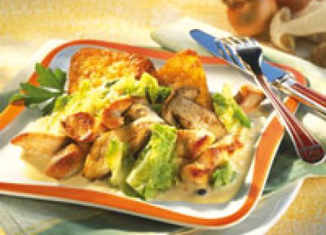 Putengeschnetzeltes mit Wirsing