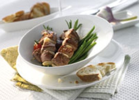 Lammfilet auf  grünen Bohnen