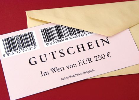 Gutscheine sind ein beliebtes Geschenk