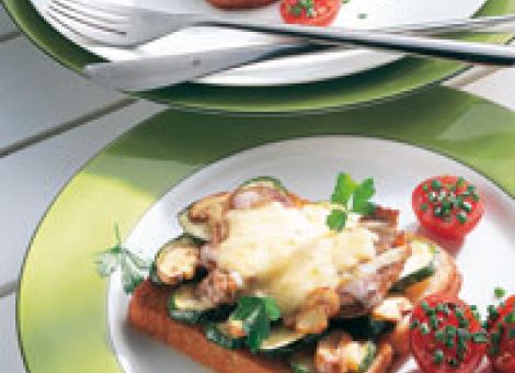 Lammtoast überbacken