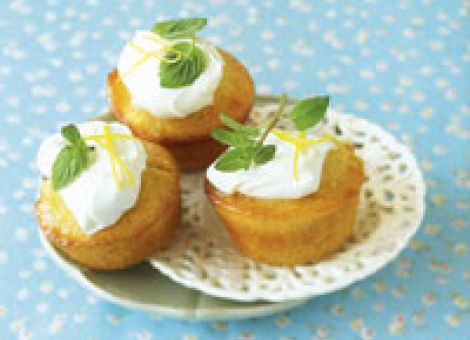 Getränkte Zitronen-Cupcakes