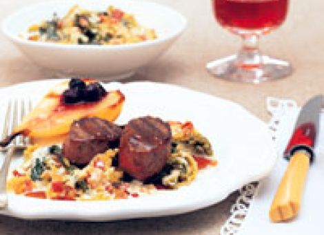 Rehmedaillons mit Rahmwirsing