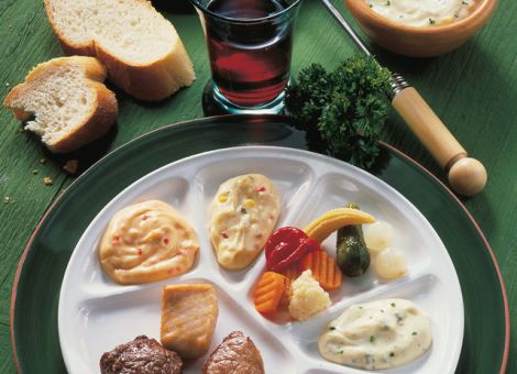 Klassisches Fleischfondue