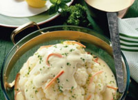 Blumenkohl mit Rahmsauce