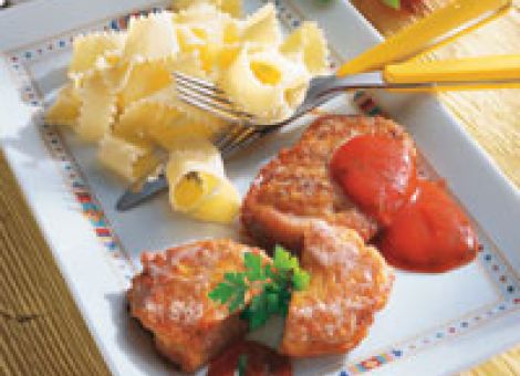 Kalbsschnitzel im Käsemantel