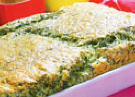 Spinatsoufflé mit Sauerampfer