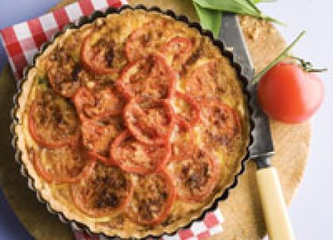 Bärlauch-Tomaten-Quiche