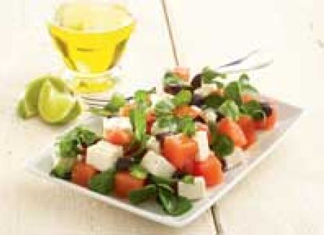 Wassermelonensalat mit Feta