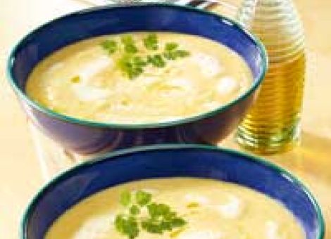 Kartoffelschaumsuppe mit Trüffelöl