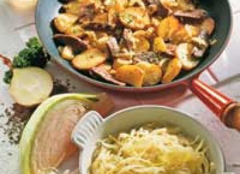 Lammpfanne mit Kraut