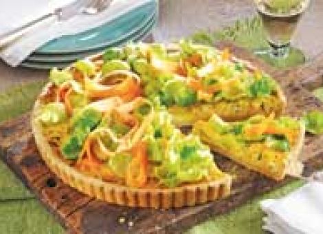 Schmackhafte Rosenkohltarte