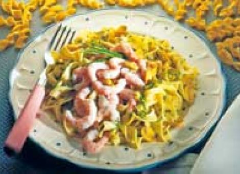 Einfaches Nudelgericht