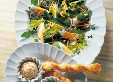 Vitaminteller mit Löwenzahn