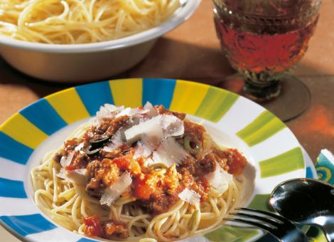 Chili-Nudeln mit Hackfleisch