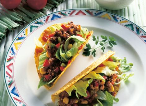 Tacos mit Fleischfüllung