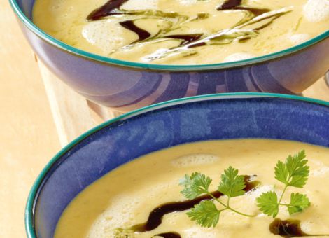 Kartoffel-Kürbis-Schaumsuppe 
