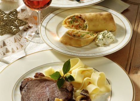 Rinderschmorbraten mit Pilzen