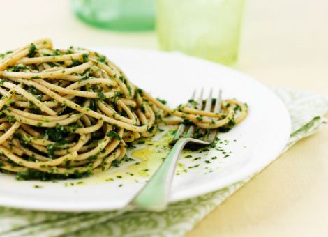 Linguine mit Grünkohl