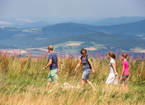 Landtourismus in einer Wanderregion