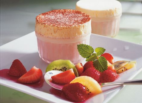 Erdbeer-Eissoufflé