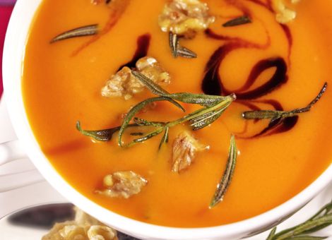 Cremige Paprikasuppe