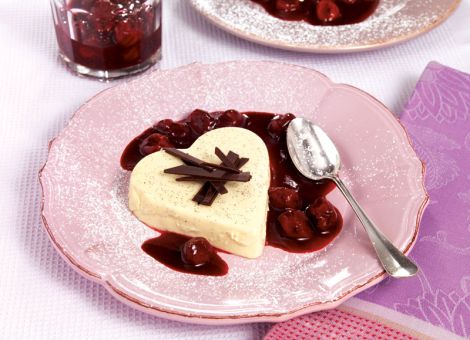 Panna Cotta mit weißer Schokolade