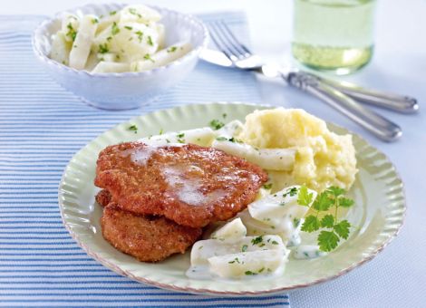 Schnitzelchen zu Kräuter-Kohlrabi