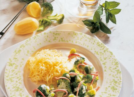 Brokkoli mit Rahmsauce