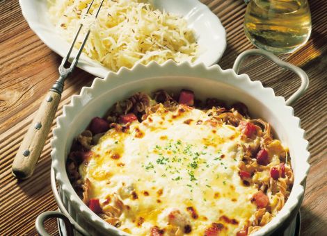 Nudelauflauf mit Kraut