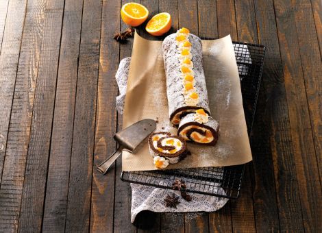 Schoko-Orangen-Rolle 