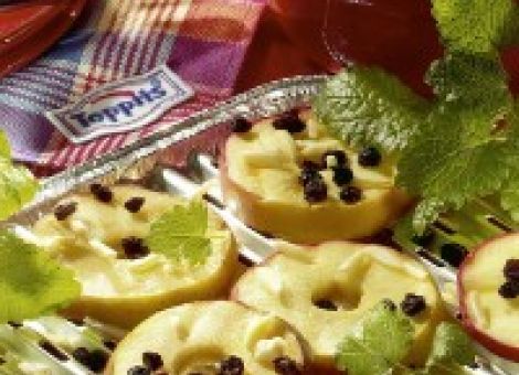 Marinierte Calvados-Apfelscheiben