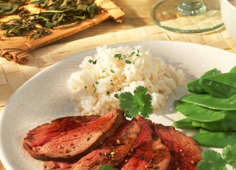 In Tee mariniertes Rinderfilet