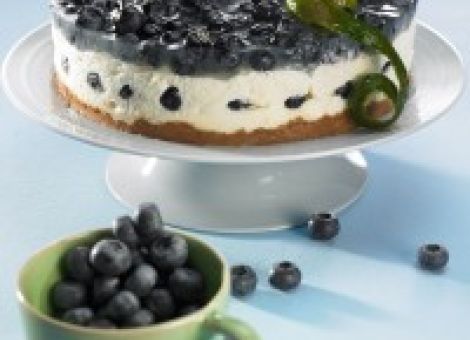 Blaubeer-Frischkäse-Torte
