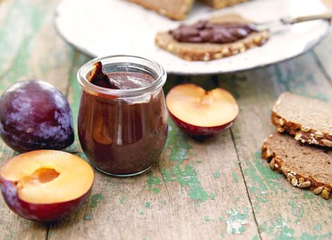 Pflaumen-Aufstrich  mit Zartbitterschokolade