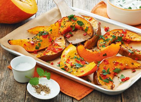 Scharfe Kürbisspalten 