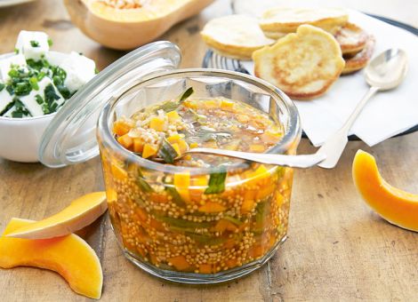 Eingemachter Kürbis 