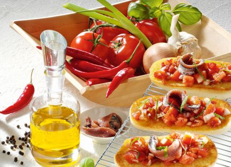 Bruschetta mit Sardellen