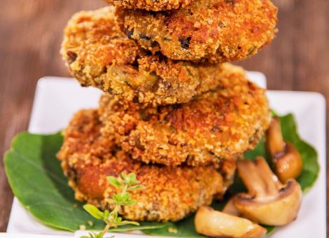 Pilzfrikadellen mit Kräutern