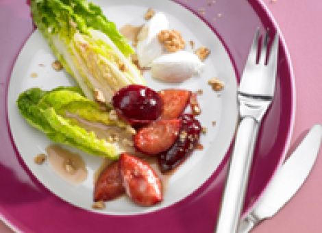 Salat mit Ziegenfrischkäse