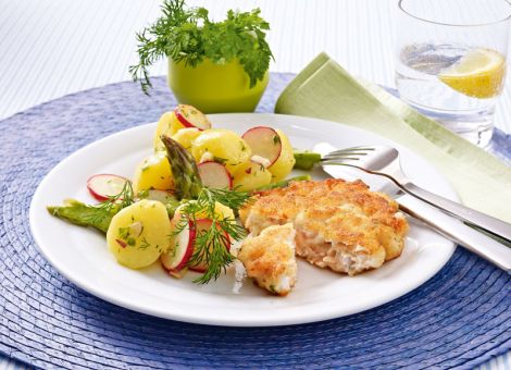 Selbst gemachte Fischfrikadellen