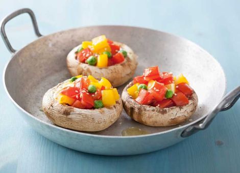 Gefüllte Champignons