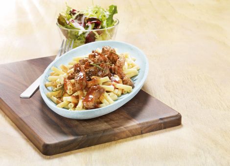 Rinderfiletstreifen in Rosmarin-Trauben-Sauce