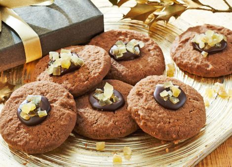 Ingwerkekse mit Kakao, Zimt und Schokolade 