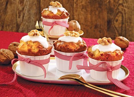 Bratapfel-Walnuss-Muffins