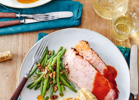 Glasierter Schinkenbraten 