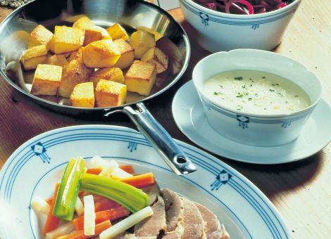 Gekochte Lammschulter