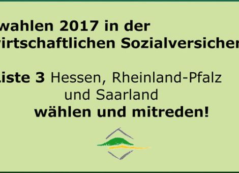 Sozialwahlen in der landwirtschaftlichen Sozialversicherung