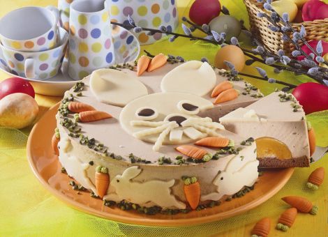 Osterhasen-Cappuccino-Torte
