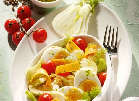 Fenchelsalat mit Eiern