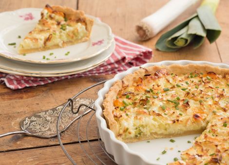 Lauch-Ziegenkäse-Quiche